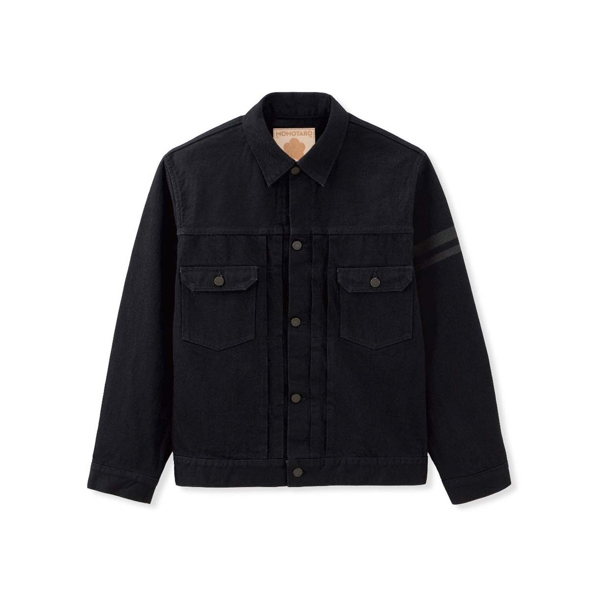 Momotaro MMGJ11025S #002 15.7oz Classic Denim Jacket Black