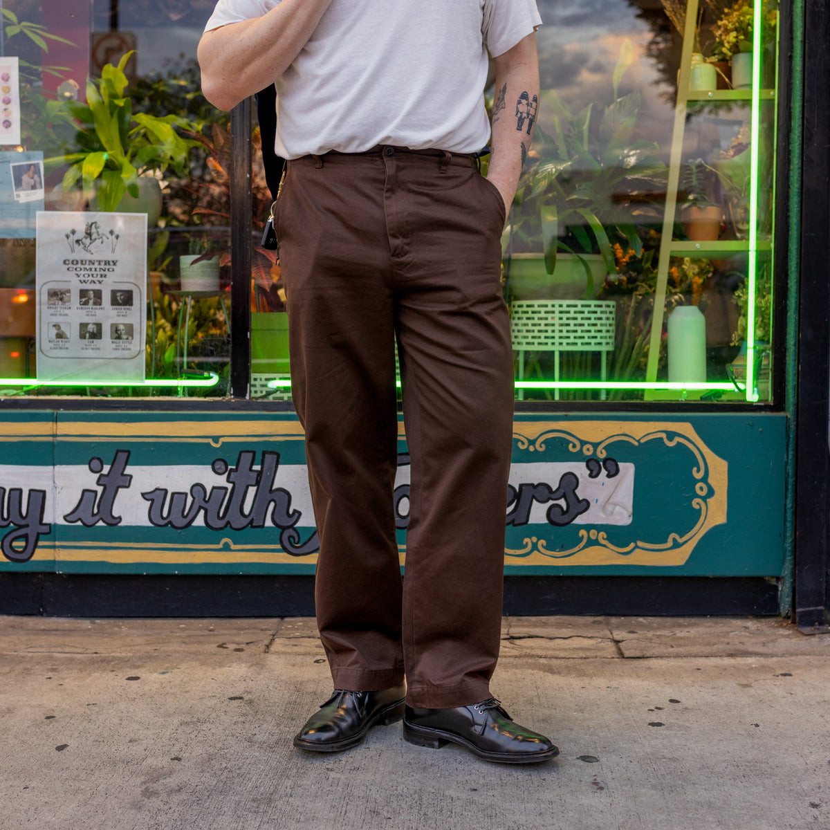 Momotaro MMPT6003 Westpoint Trousers Brown