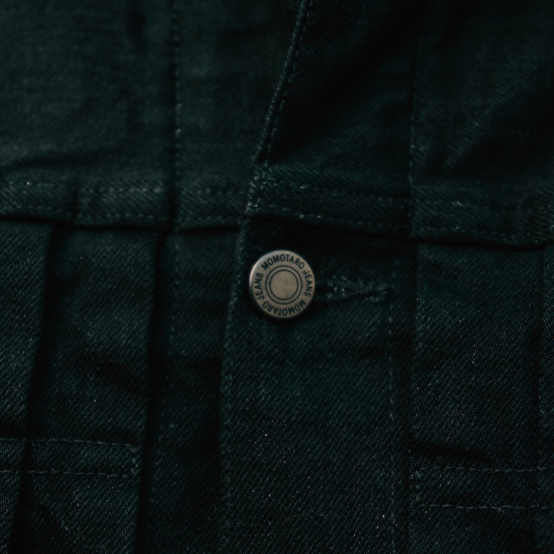 Momotaro MMGJ11025S #002 15.7oz Classic Denim Jacket Black