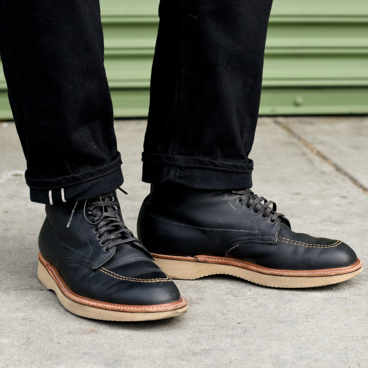 Alden x Snake Oil Provisions NoMad Indy Boot Black Chromexcel