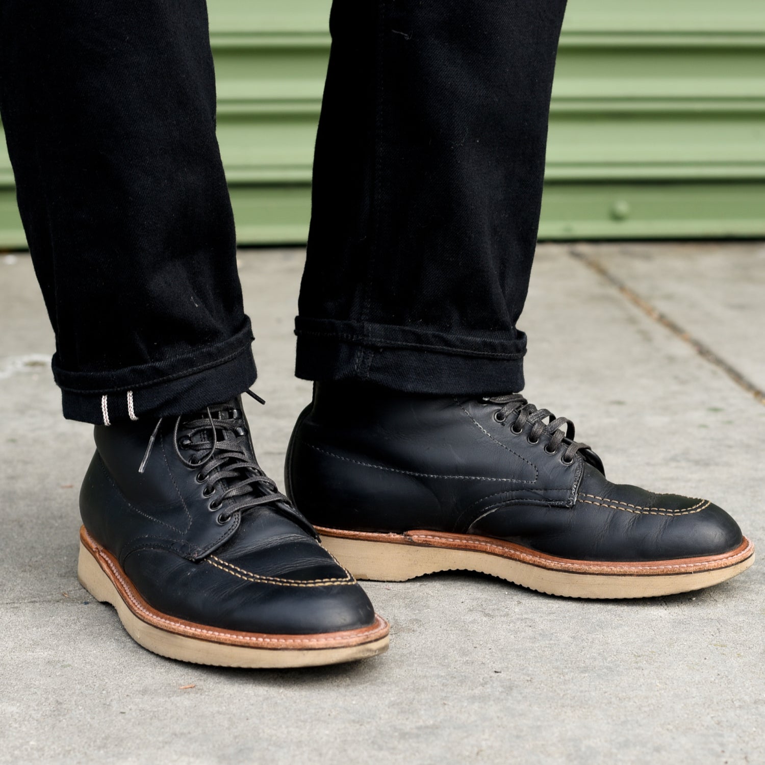 Alden x Snake Oil Provisions NoMad Indy Boot Black Chromexcel