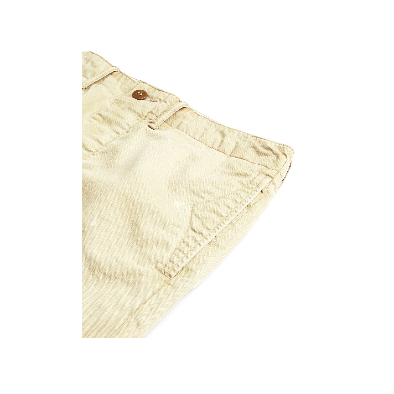 Officer Distressed Herringbone Pant Vintage Khaki