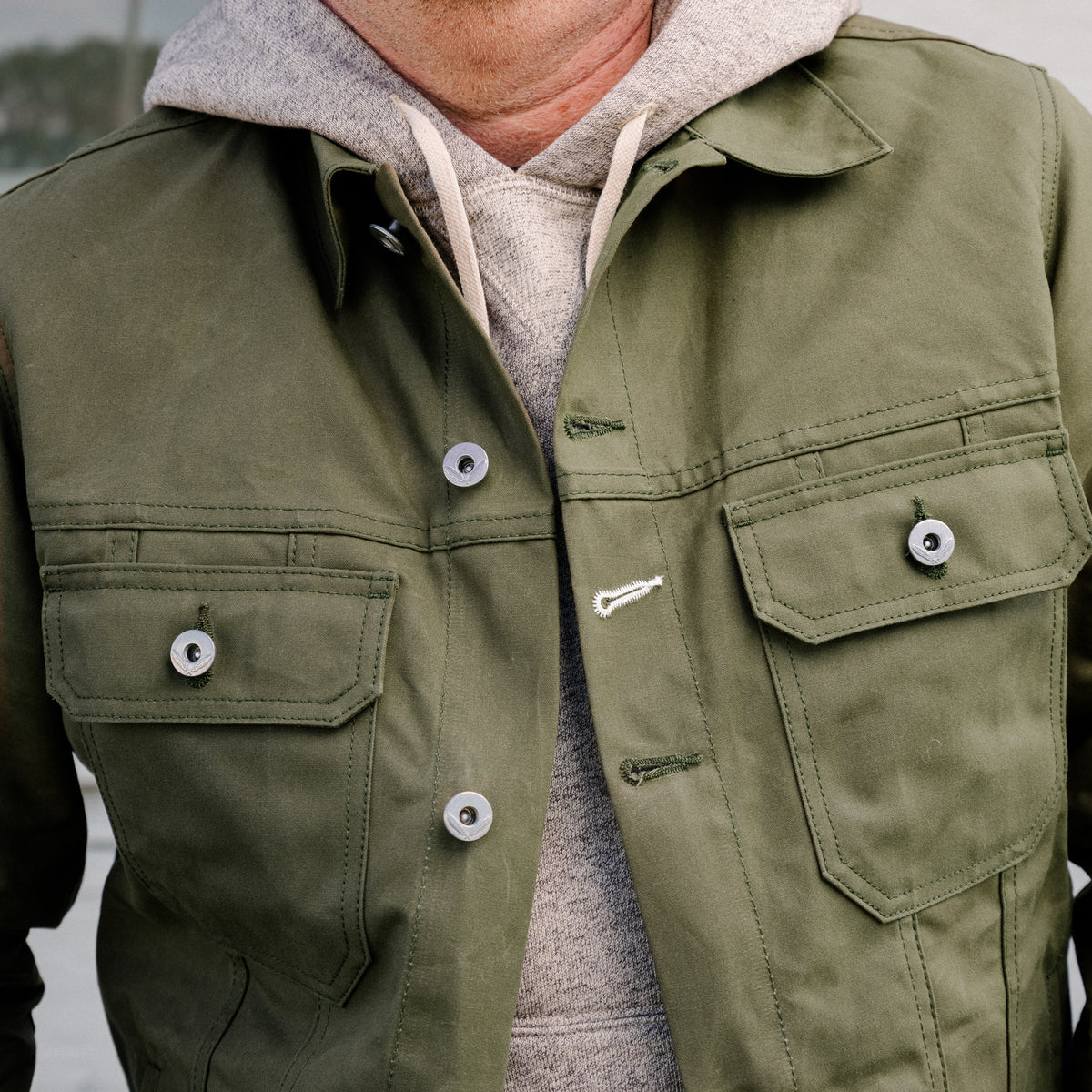 Rogue Territory Cruiser Jacket Olive Dry Wax Canvas FINAL SALE