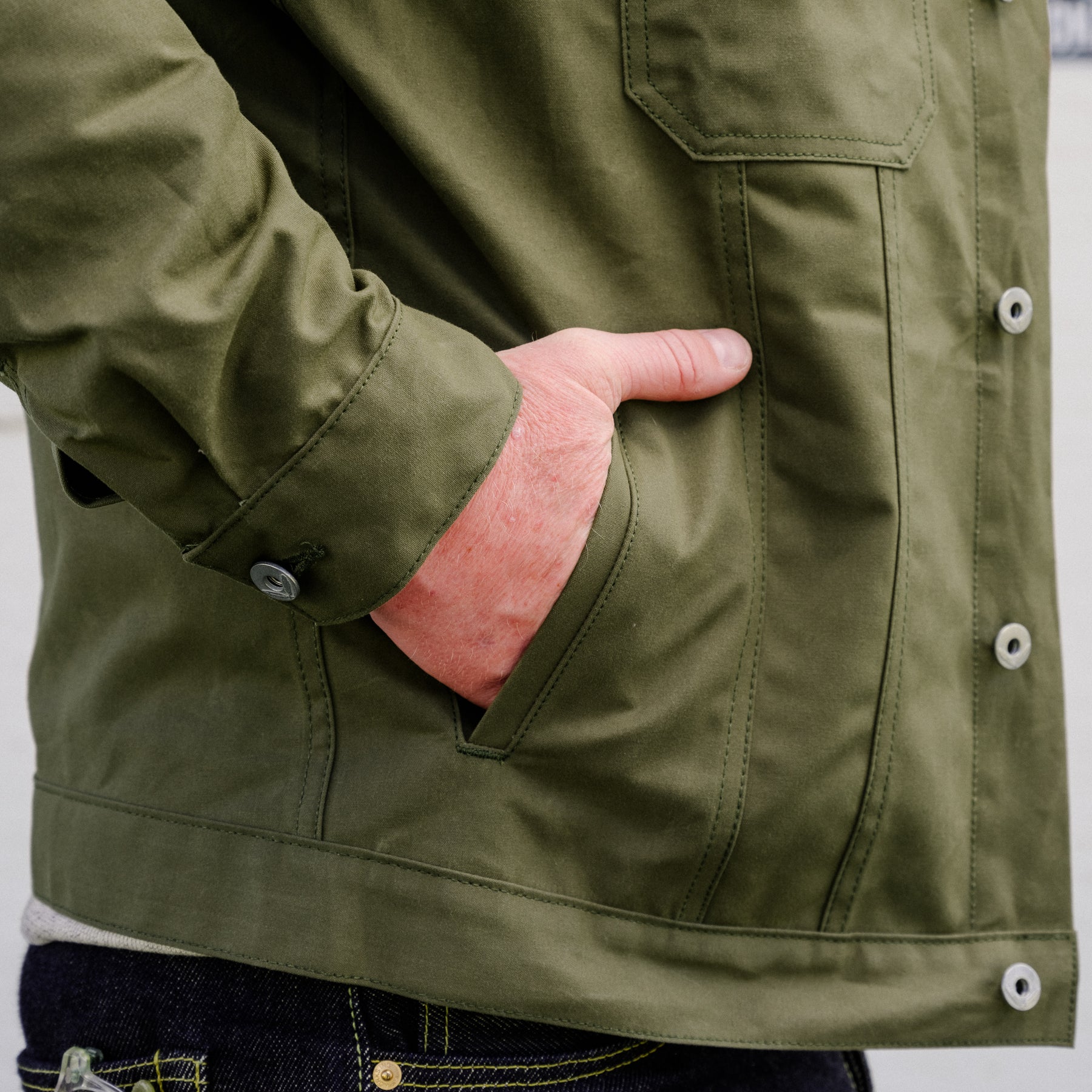 Rogue Territory Cruiser Jacket Olive Dry Wax Canvas FINAL SALE