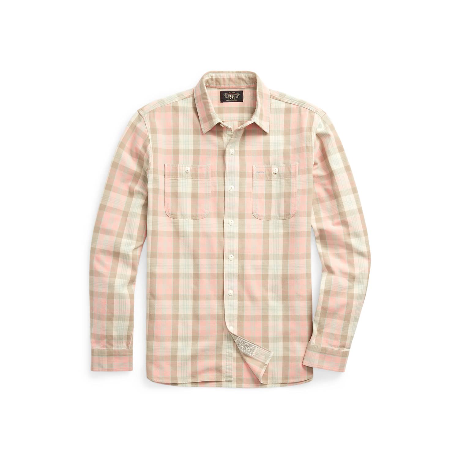 Plaid Woven Workshirt Pink Multi