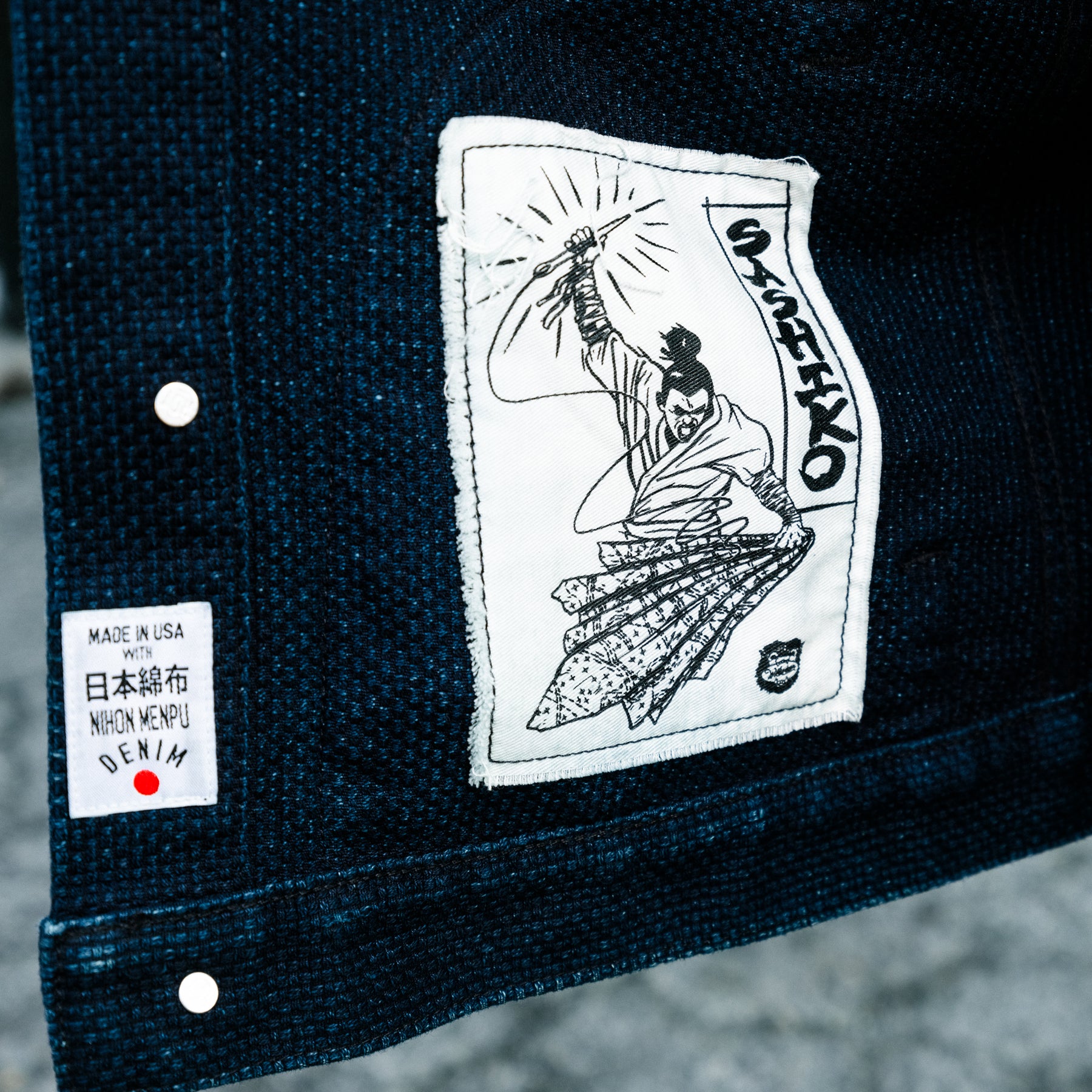 Rogue Territory x Snake Oil Provisions Sashiko Supply Jacket Indigo