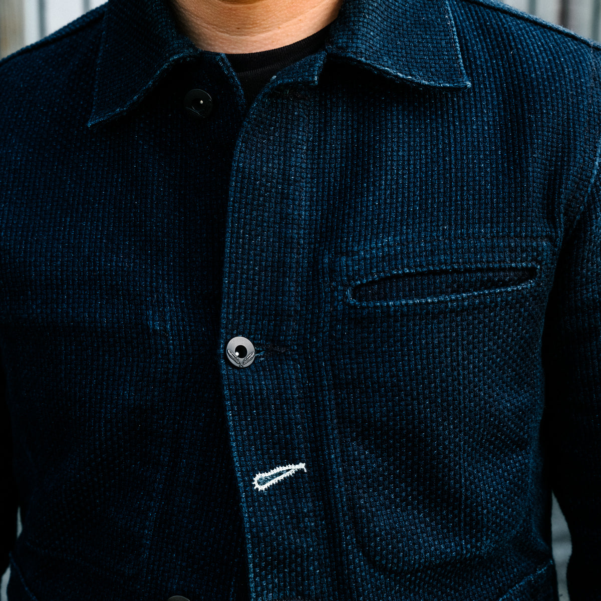 Rogue Territory x Snake Oil Provisions Sashiko Supply Jacket Indigo