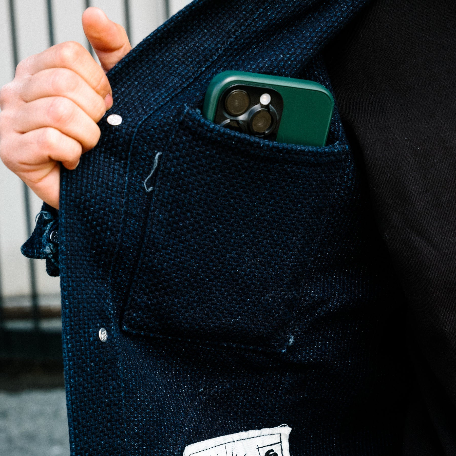 Rogue Territory x Snake Oil Provisions Sashiko Supply Jacket Indigo