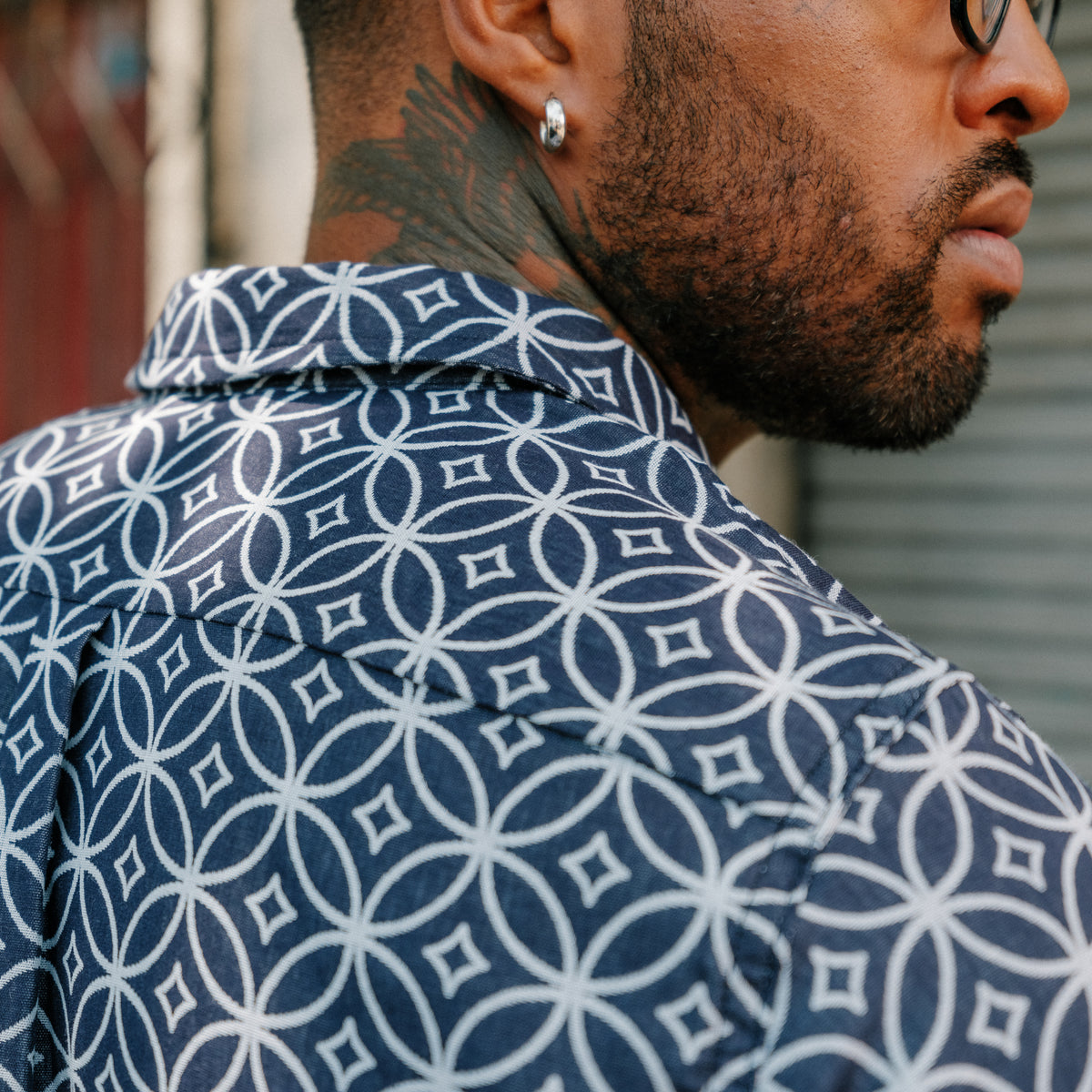 Rogue Territory Oxford Shirt Indigo Shippo FINAL SALE