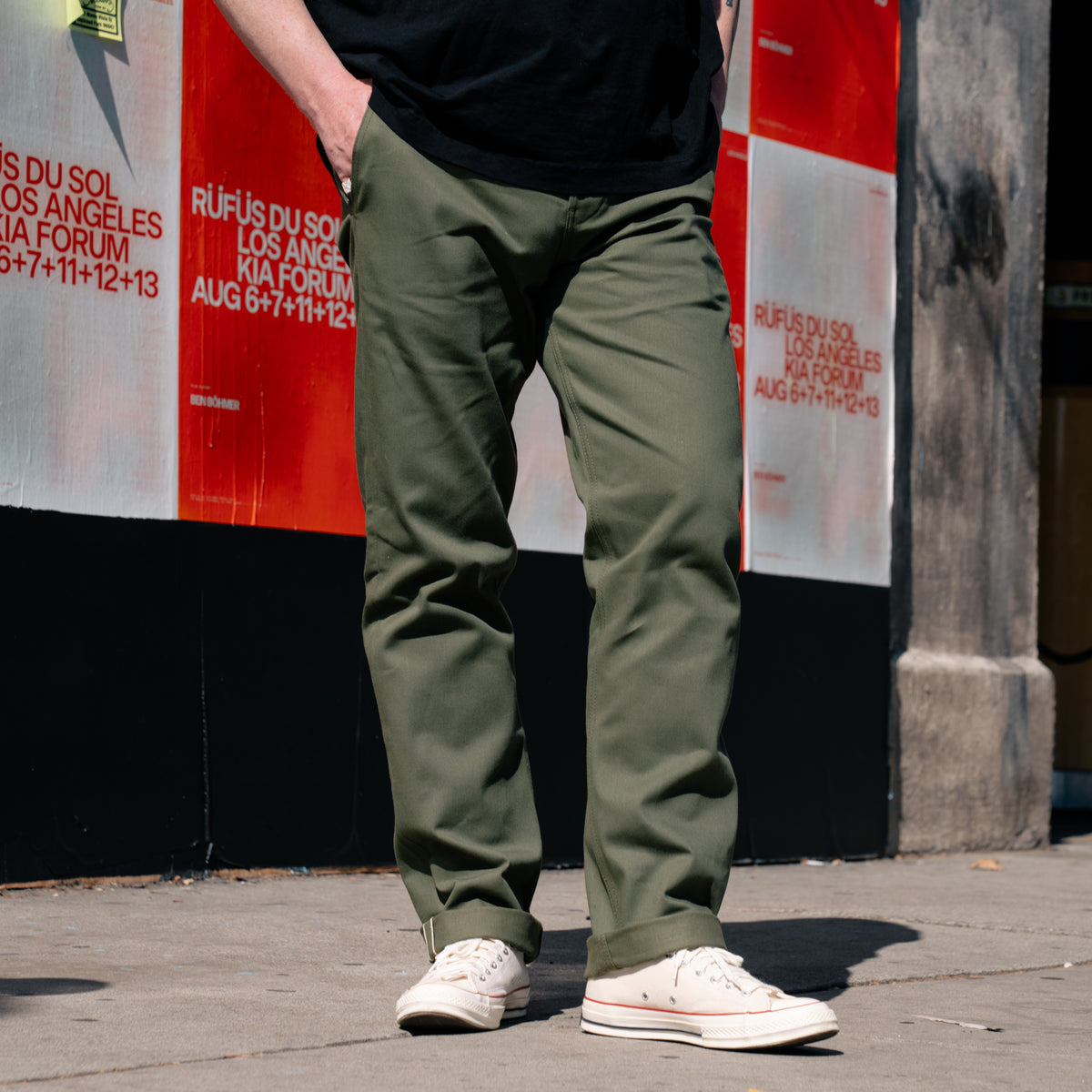 Rogue Territory Officer Trouser High Olive Selvedge