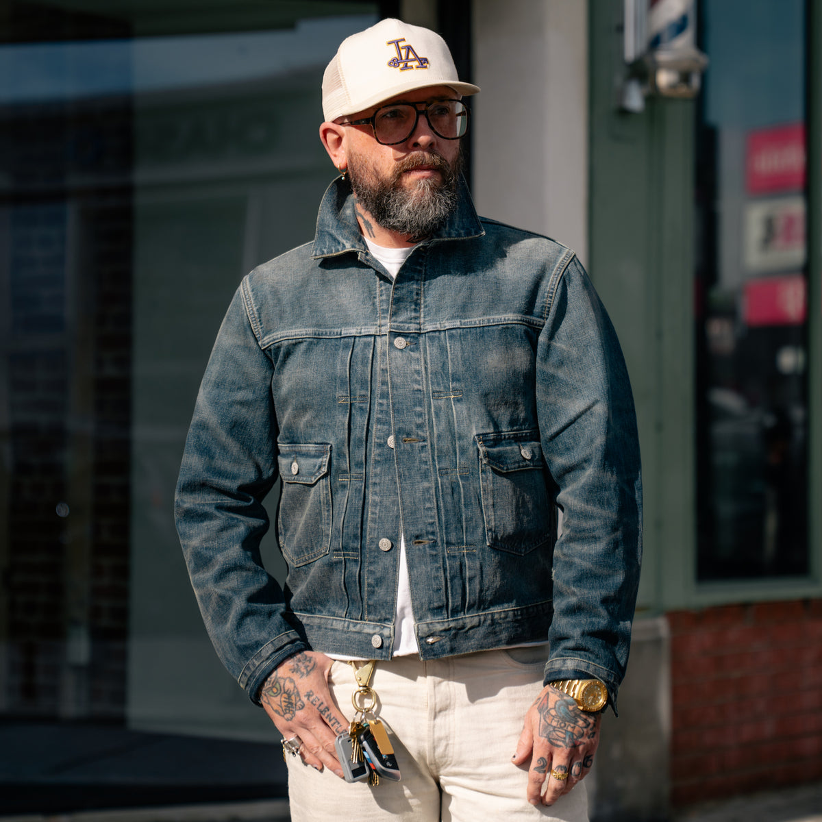 RRL Westview Denim Trucker Jacket