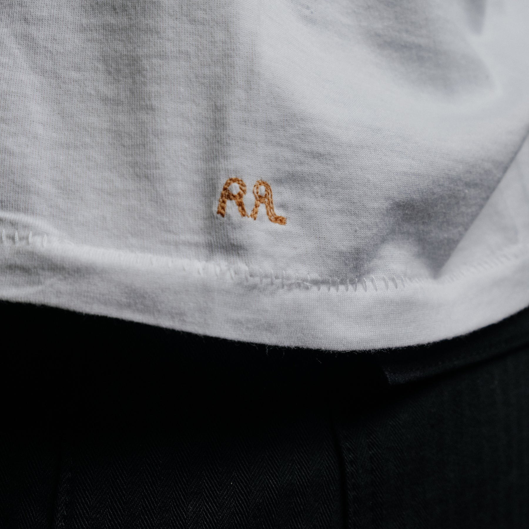 RRL Cotton Jersey Pocket T-Shirt White