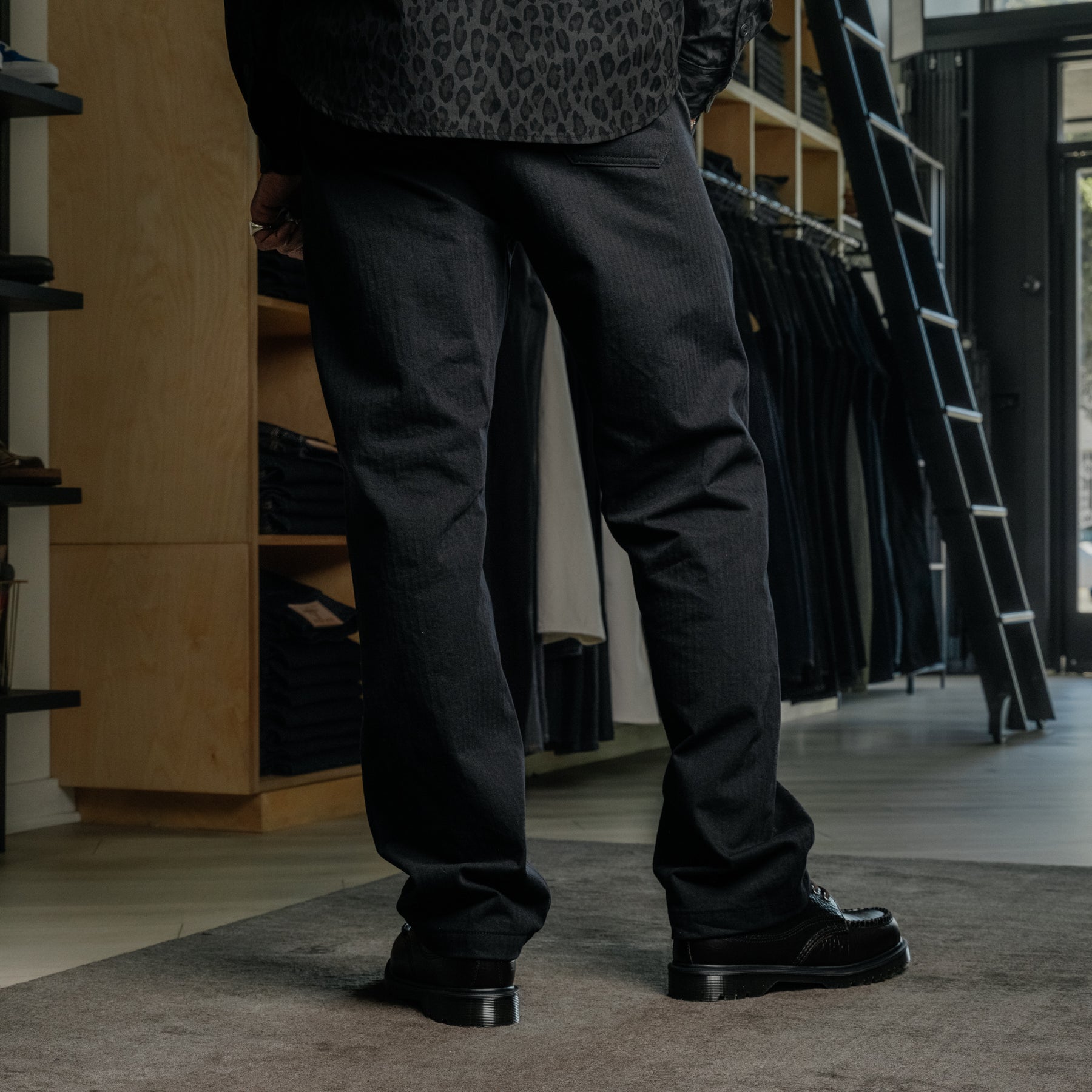 Rogue Territory Fatigue Pants Black Herringbone FINAL SALE