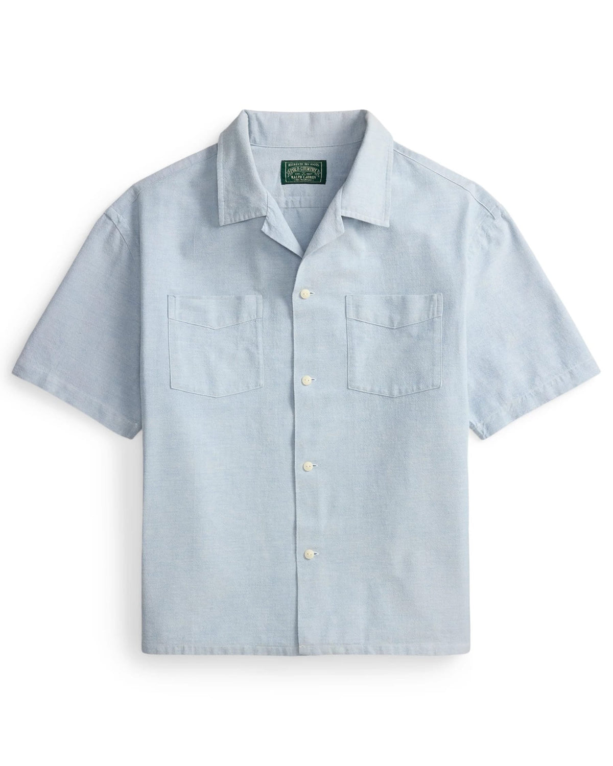 Polo Ralph Lauren Relaxed Fit Oxford Camp Shirt Blue White