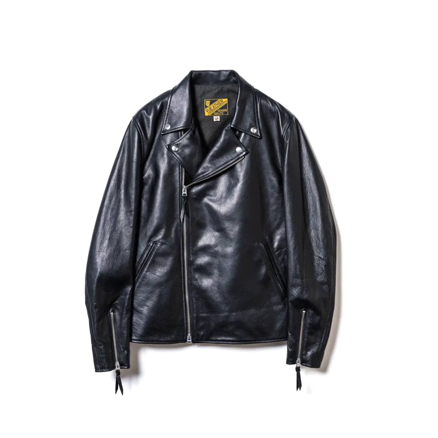 Y'2 Leather SR-38 Steer Oil Double Riders Black