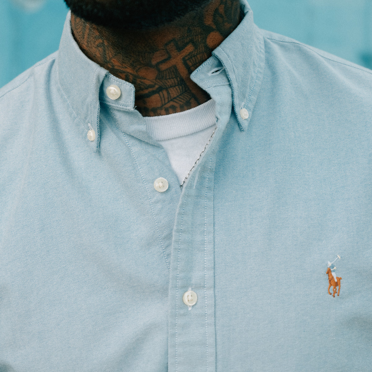 Polo Ralph Lauren Classic Fit Oxford Blue