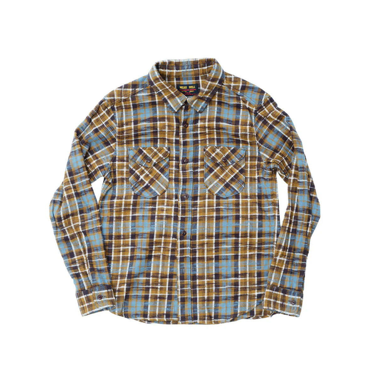 UES Slubby Flannel Shirt Mustard FINAL SALE