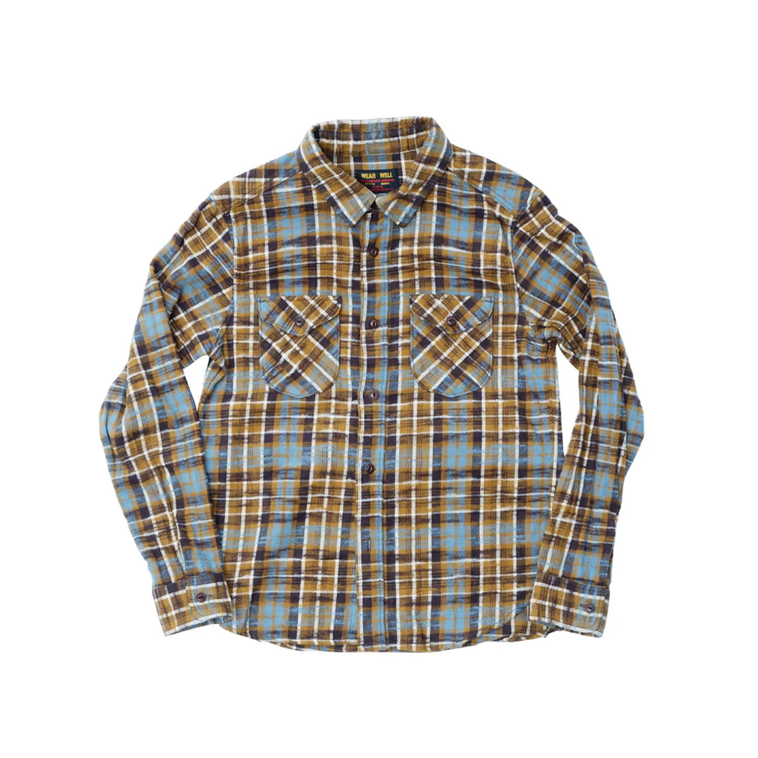 UES Slubby Flannel Shirt Mustard