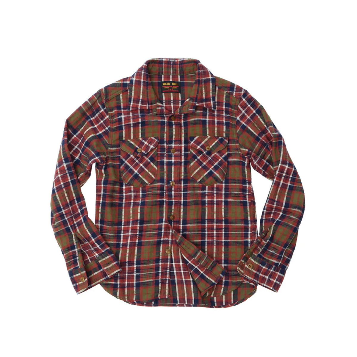 UES Slubby Flannel Shirt Red