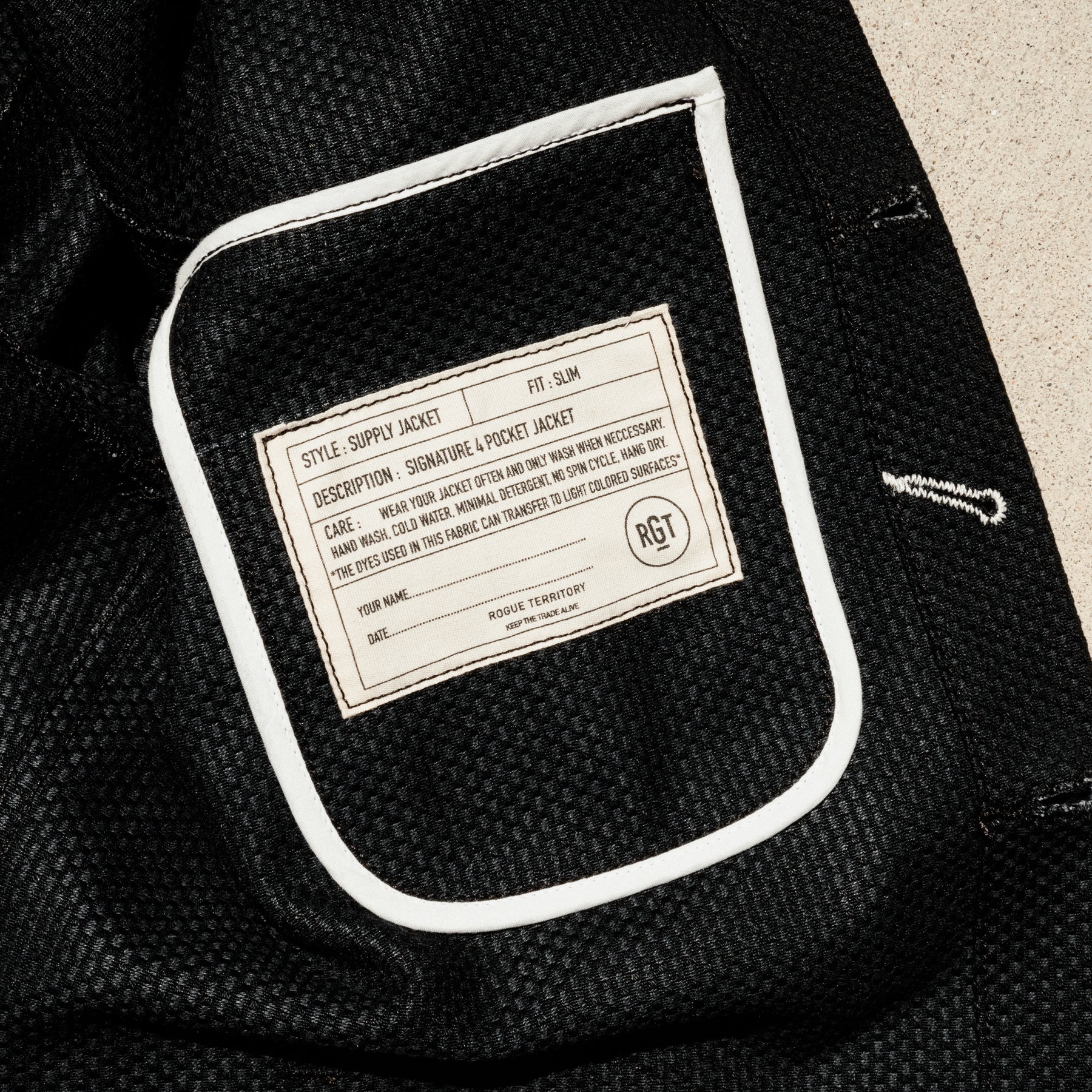 Rogue Territory x Snake Oil Provisions Sashiko Supply Jacket Stealth