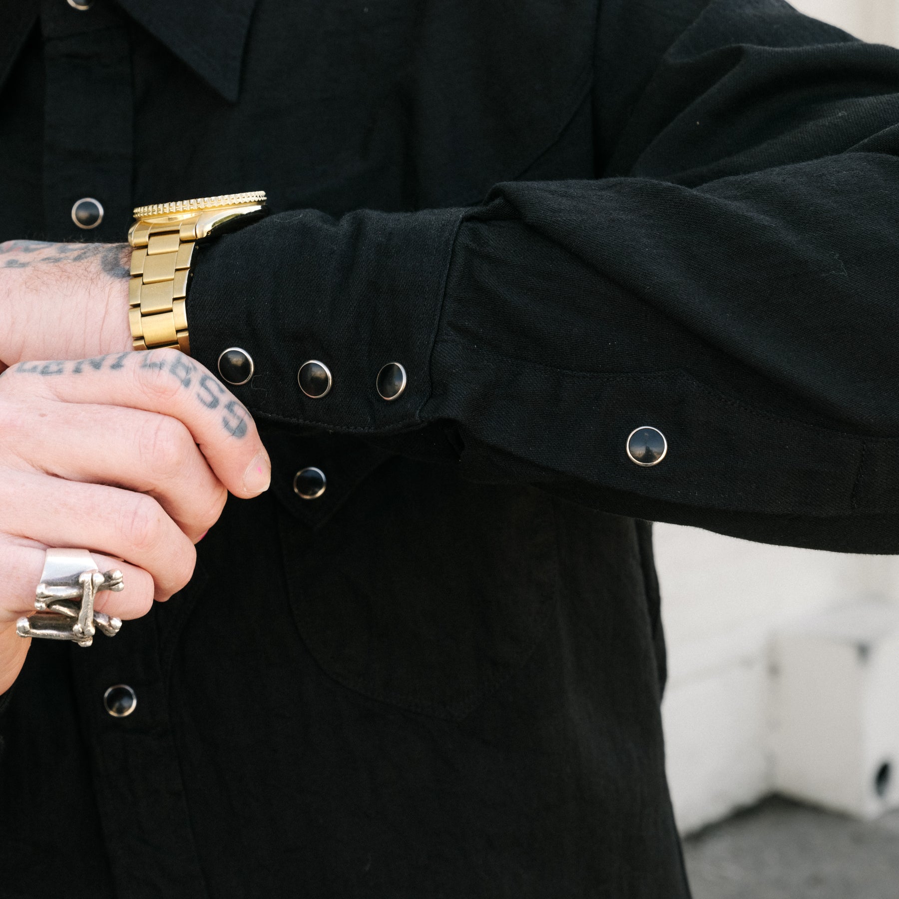 Stevenson Overall Co. Cody Western Shirt Black