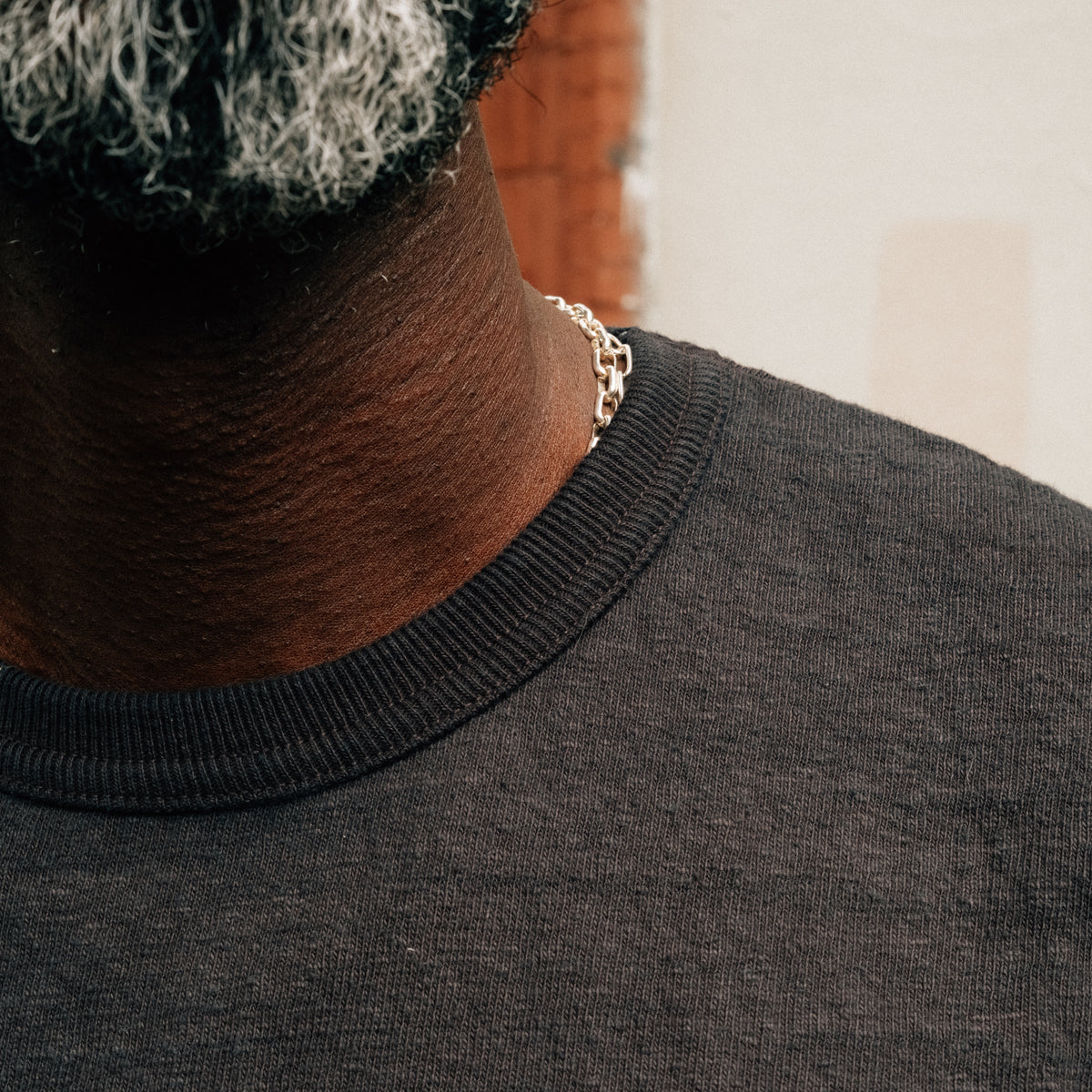 UES No. 8 Slub Nep Short Sleeve T-Shirt Black