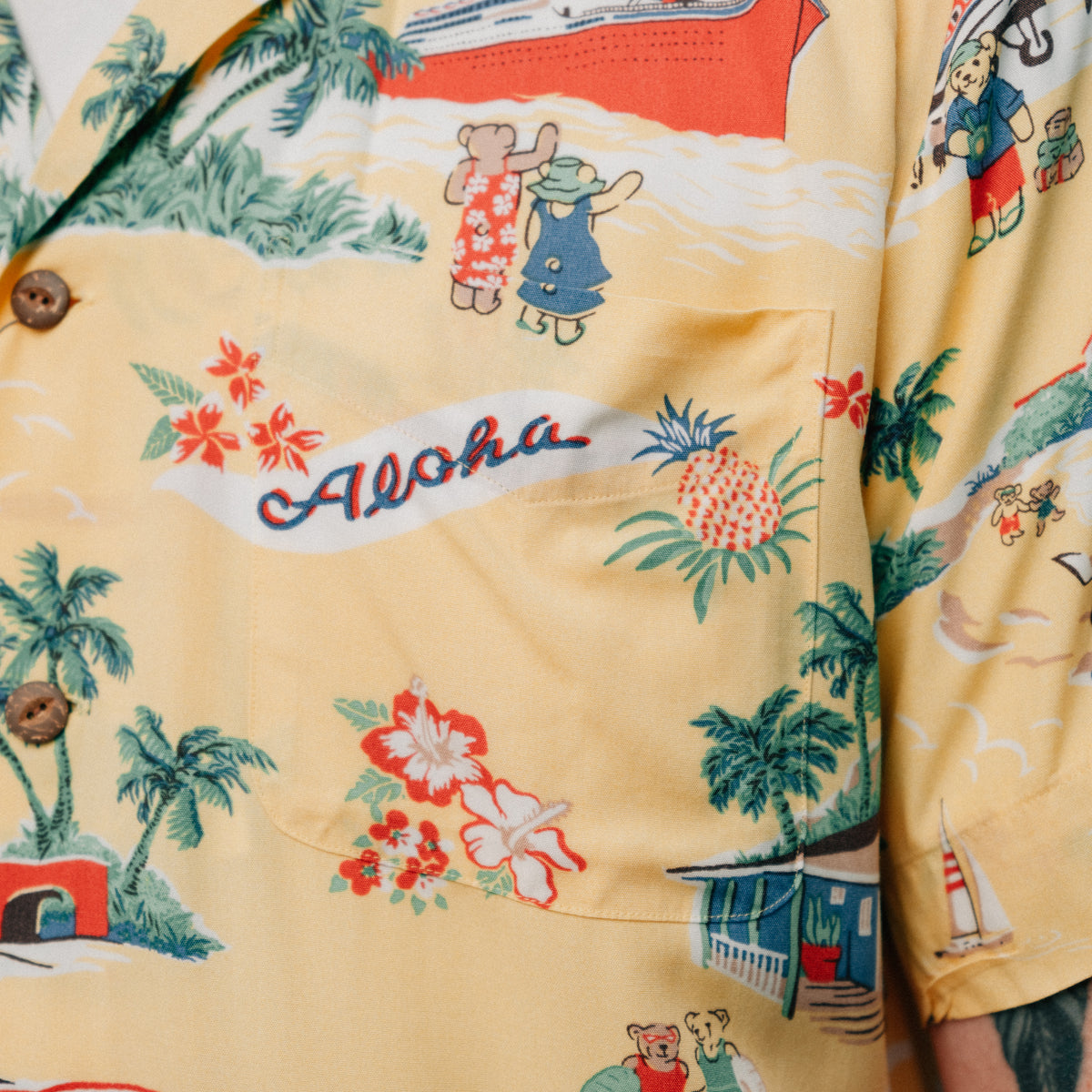 Polo Ralph Lauren Classic Fit Polo Bear Camp Shirt FINAL SALE