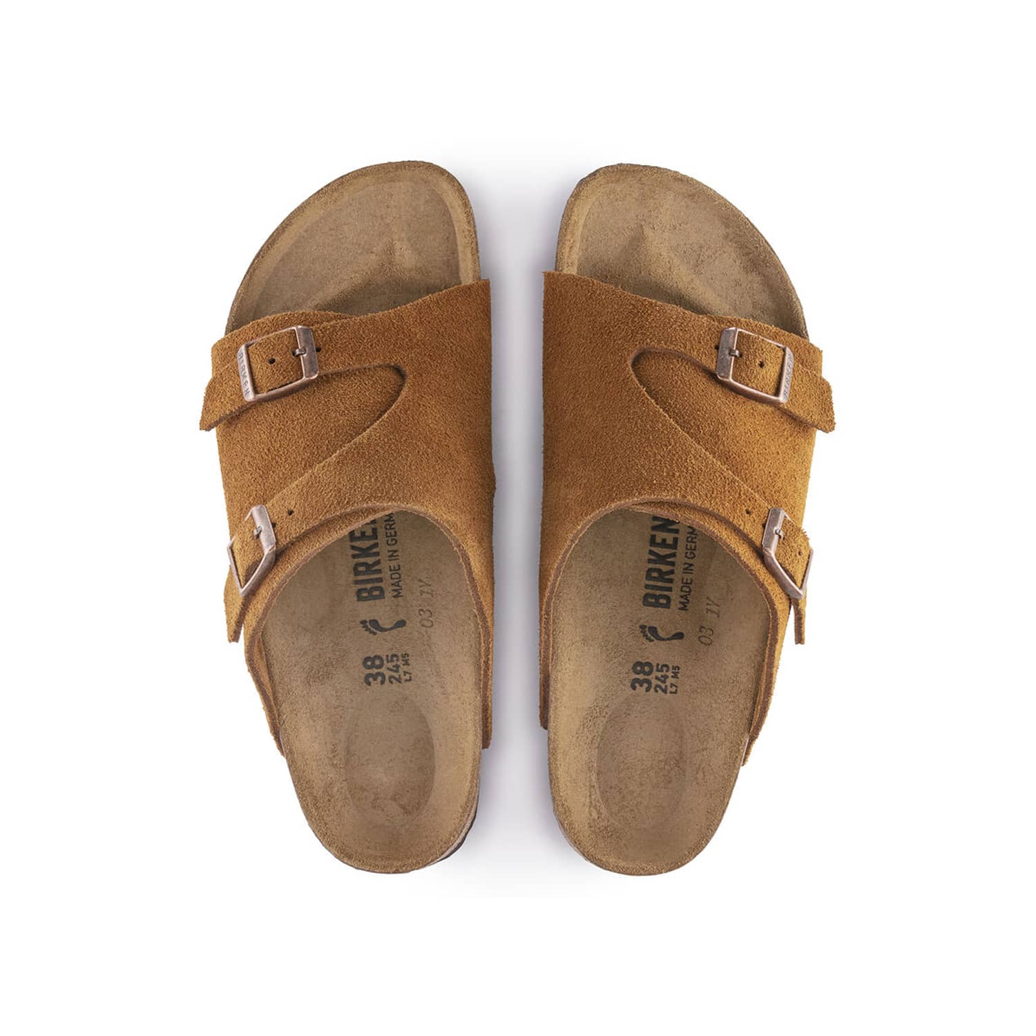 Birkenstock Zürich Suede Leather Mink