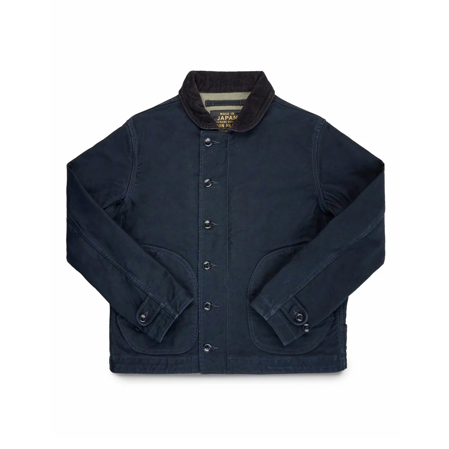 Iron Heart x Snake Oil Provisions IHM-48-NAV Whipcord Lightweight N1 Deck Jacket Navy