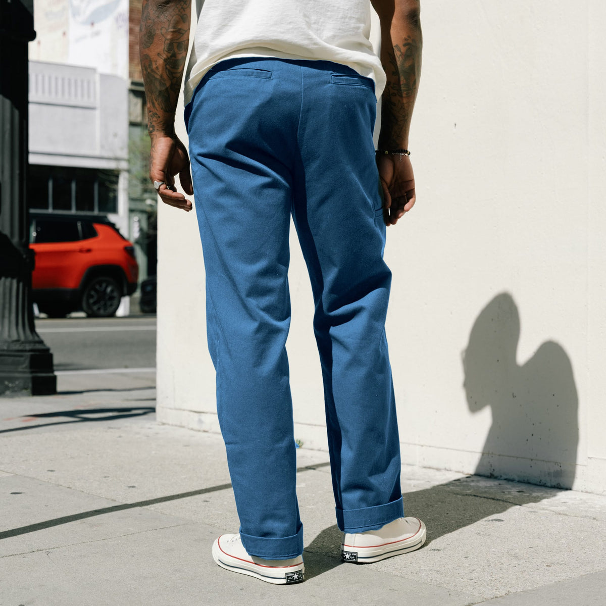 Imogene + Willie Oceanside Relaxed Pant in Postman Blue