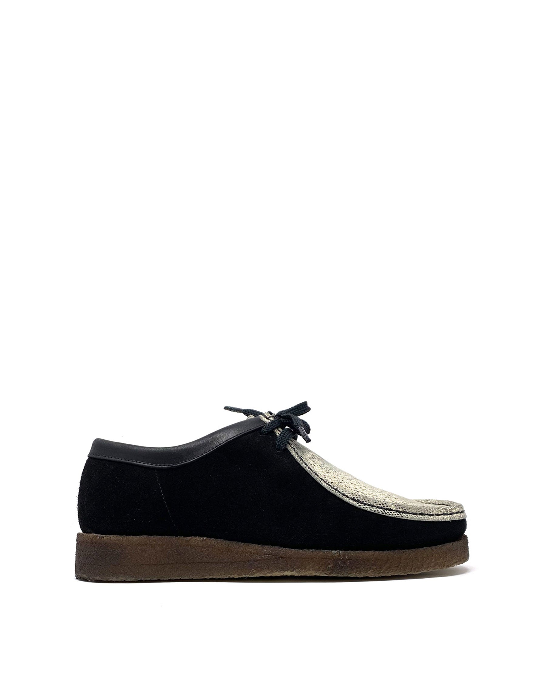 Original Padmore & Barnes黒 スエード モカシン Padmore & Barnes x Snake Oil Provisions P204 Original Oxford Black Sna