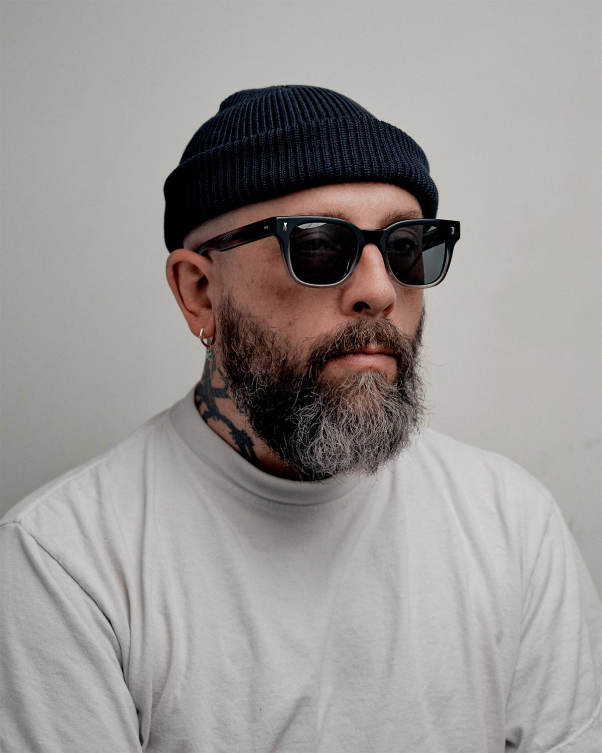 SALT. Jennings Polarized Sunglasses Matte Costal Fog