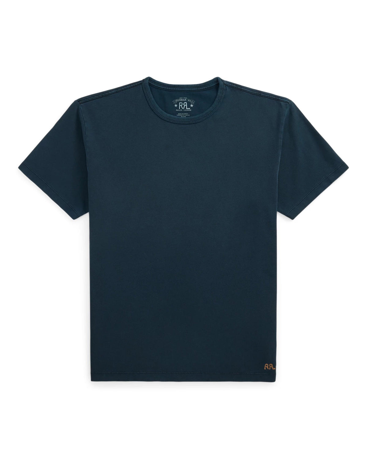 RRL Relaxed Fit Heavyweight Jersey T-Shirt Dark Navy