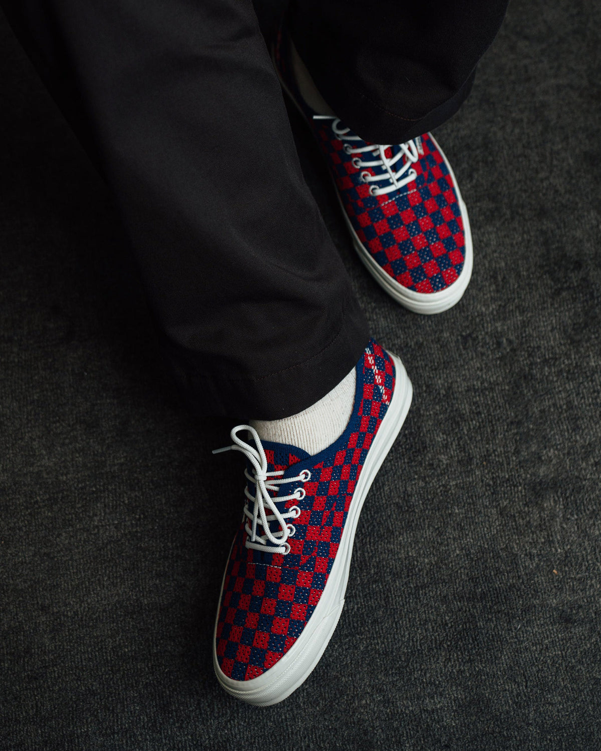 Vans LX Authentic Reissue 44 EK-Punk Check Red/ Blue FINAL SALE