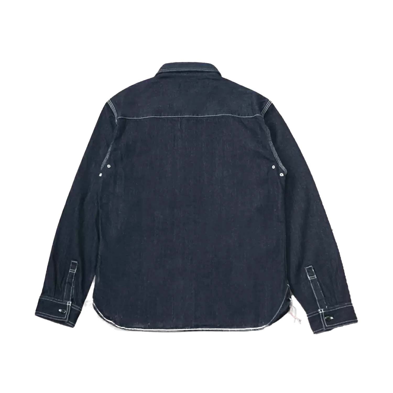 The Flat Head FN-SDK-001L 12oz Denim Work Shirt Indigo