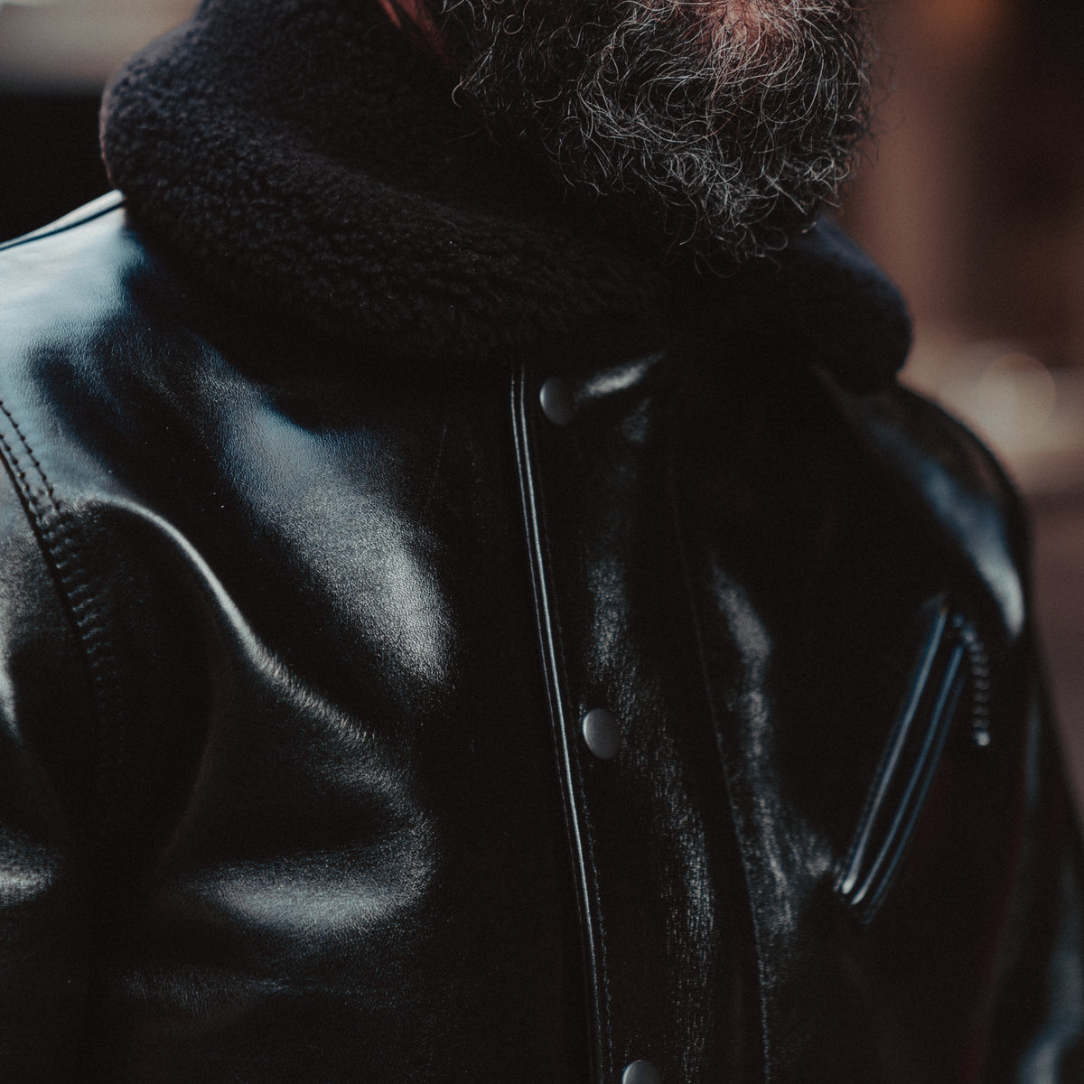 Y'2 Leather x Snake Oil Provisions Horsehide N-1 Rider Jacket Black PRE-ORDER DEPOSIT