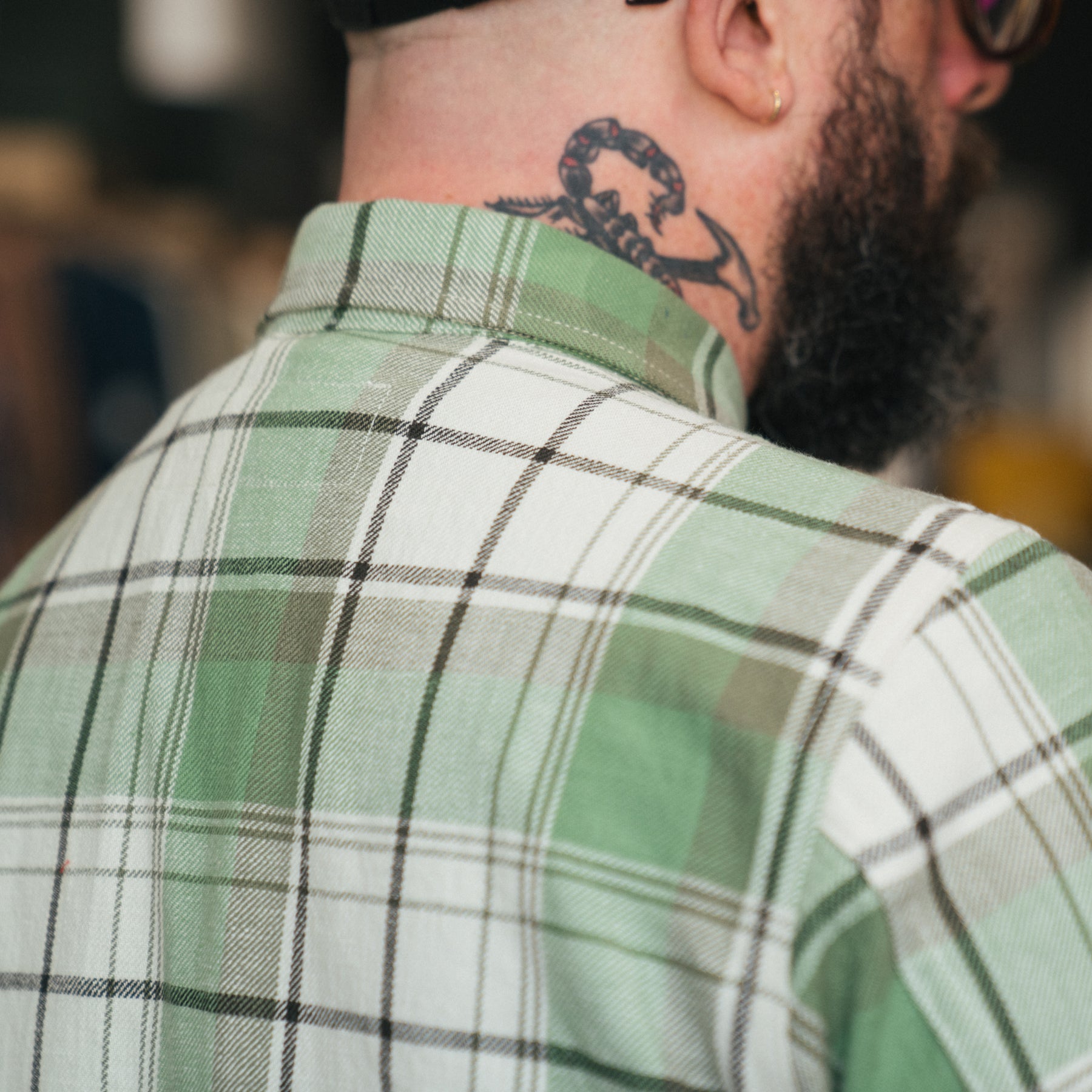 Rogue Territory Field Shirt Light Green Plaid FINAL SALE