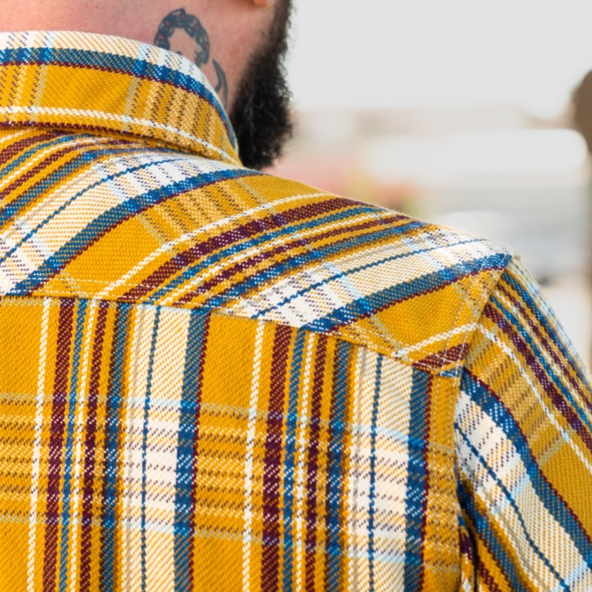UES Heavy Flannel Shirt B Type Yellow