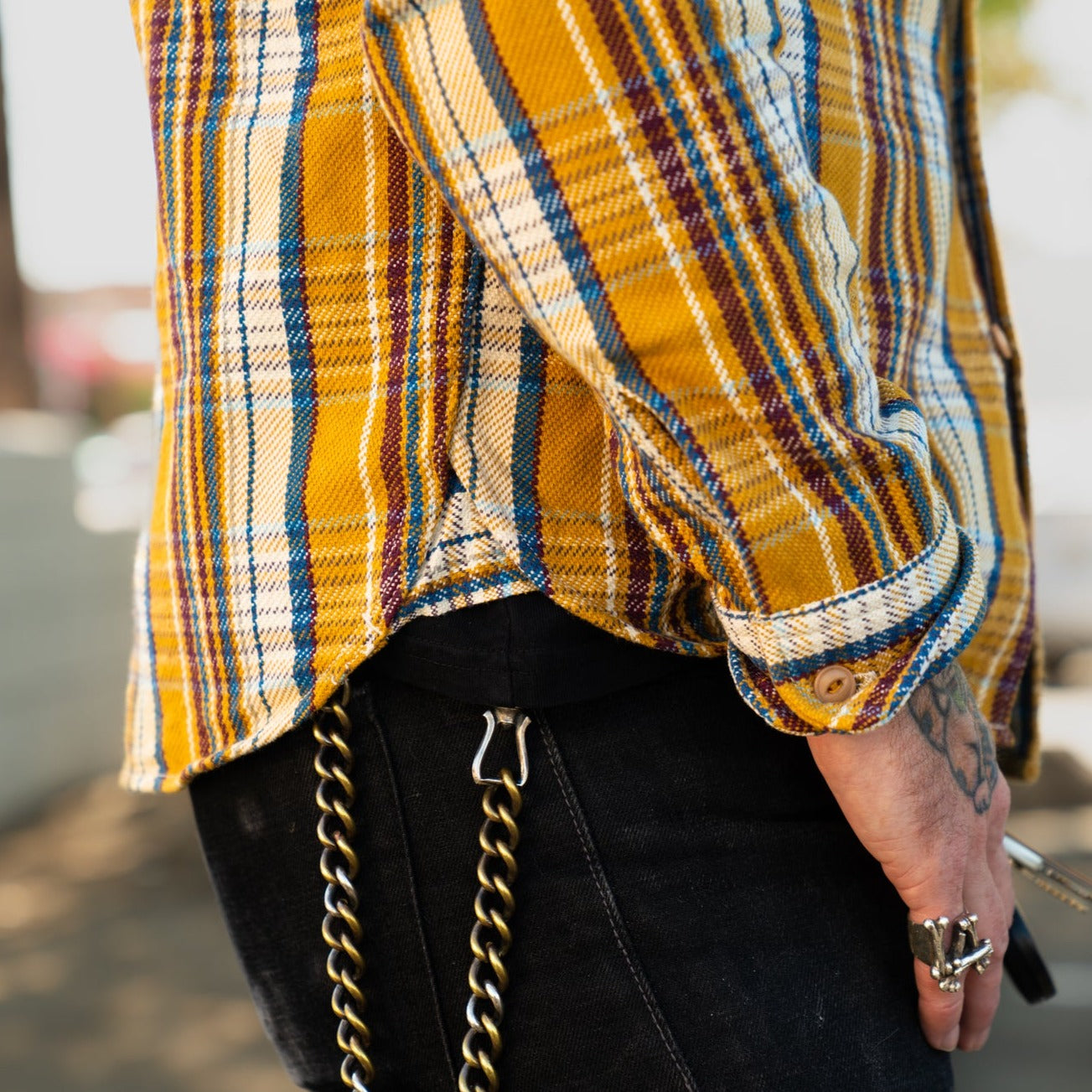 UES Heavy Flannel Shirt B Type Yellow