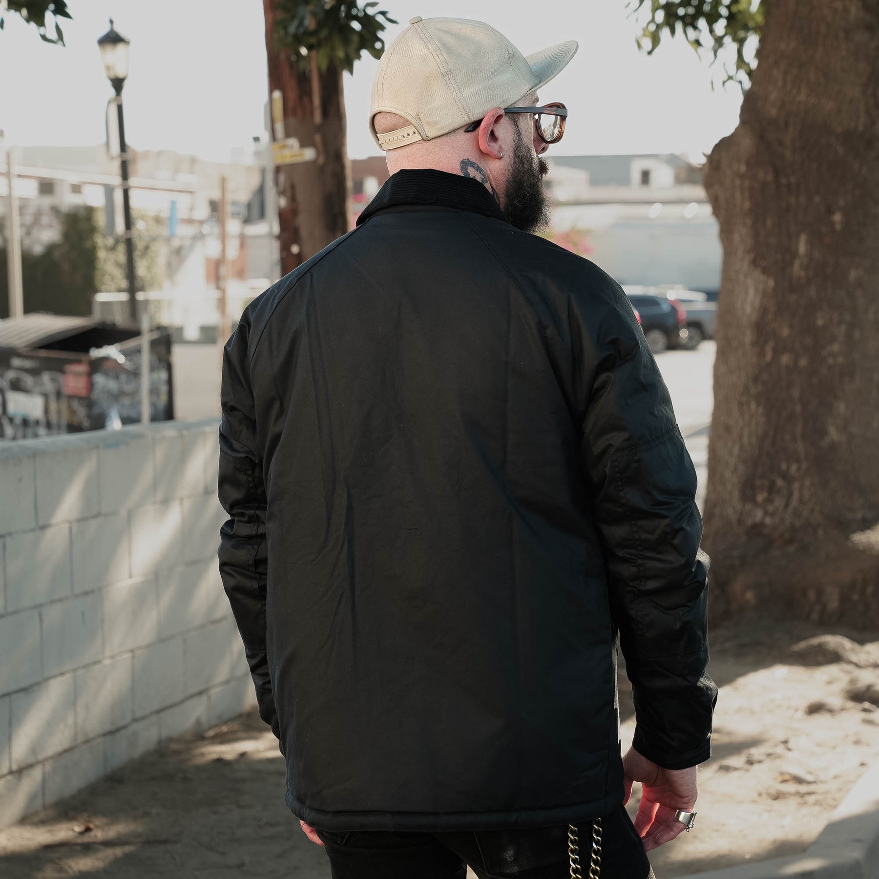 Barbour White Label Nara Wax Jacket Navy