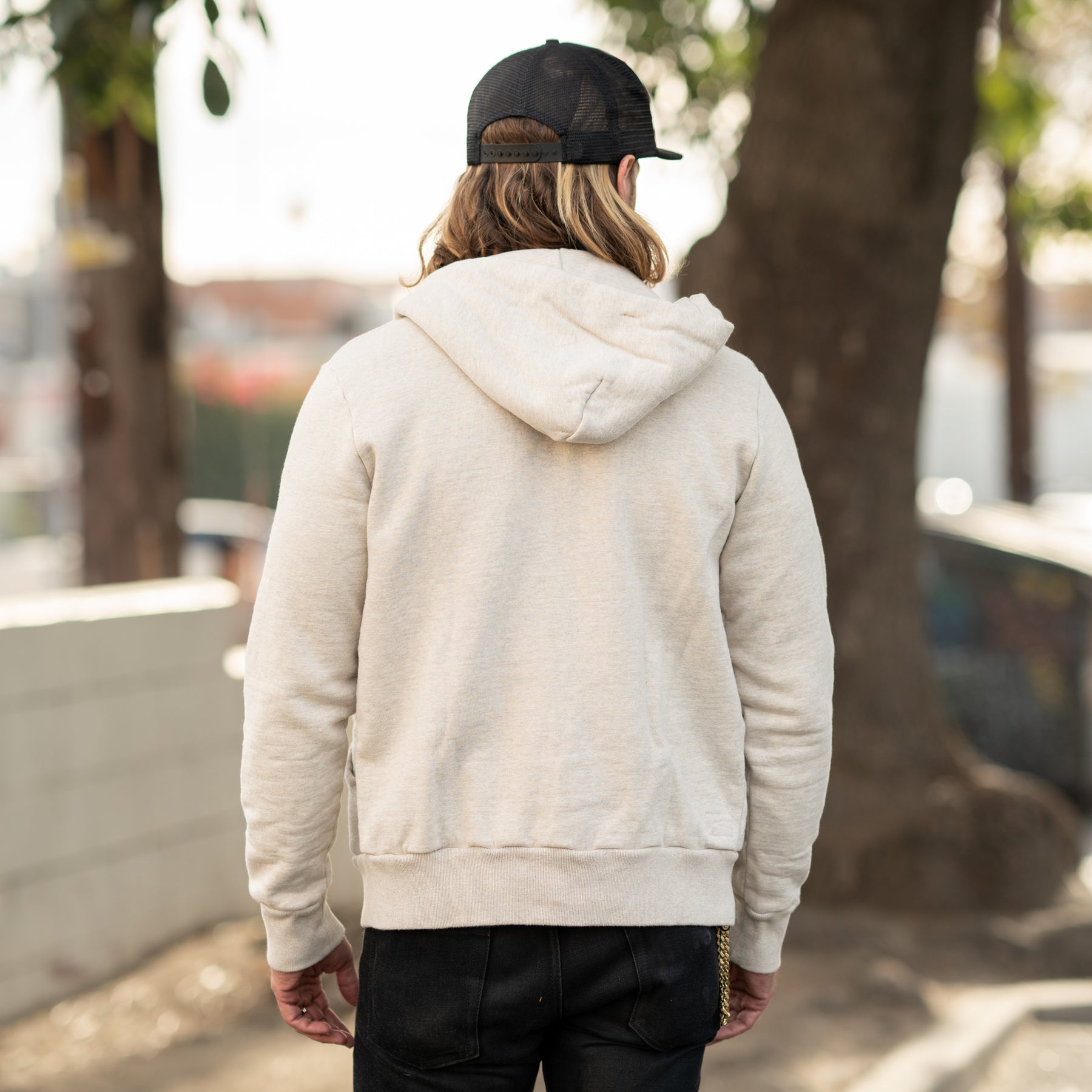 UES Zip Hooded Sweat Oatmeal