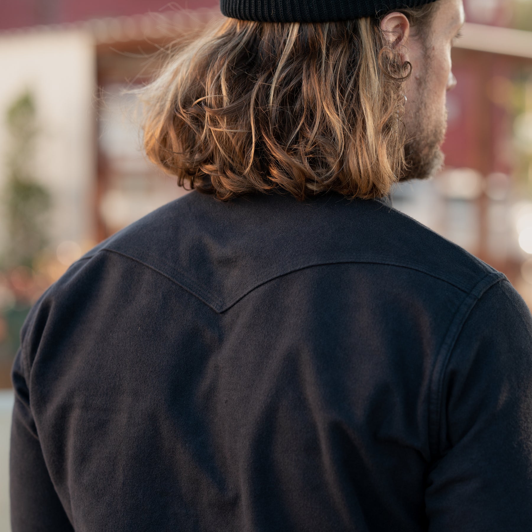 Iron Heart IHSH-330-BLK 9oz Raised Whipcord Western Shirt Black