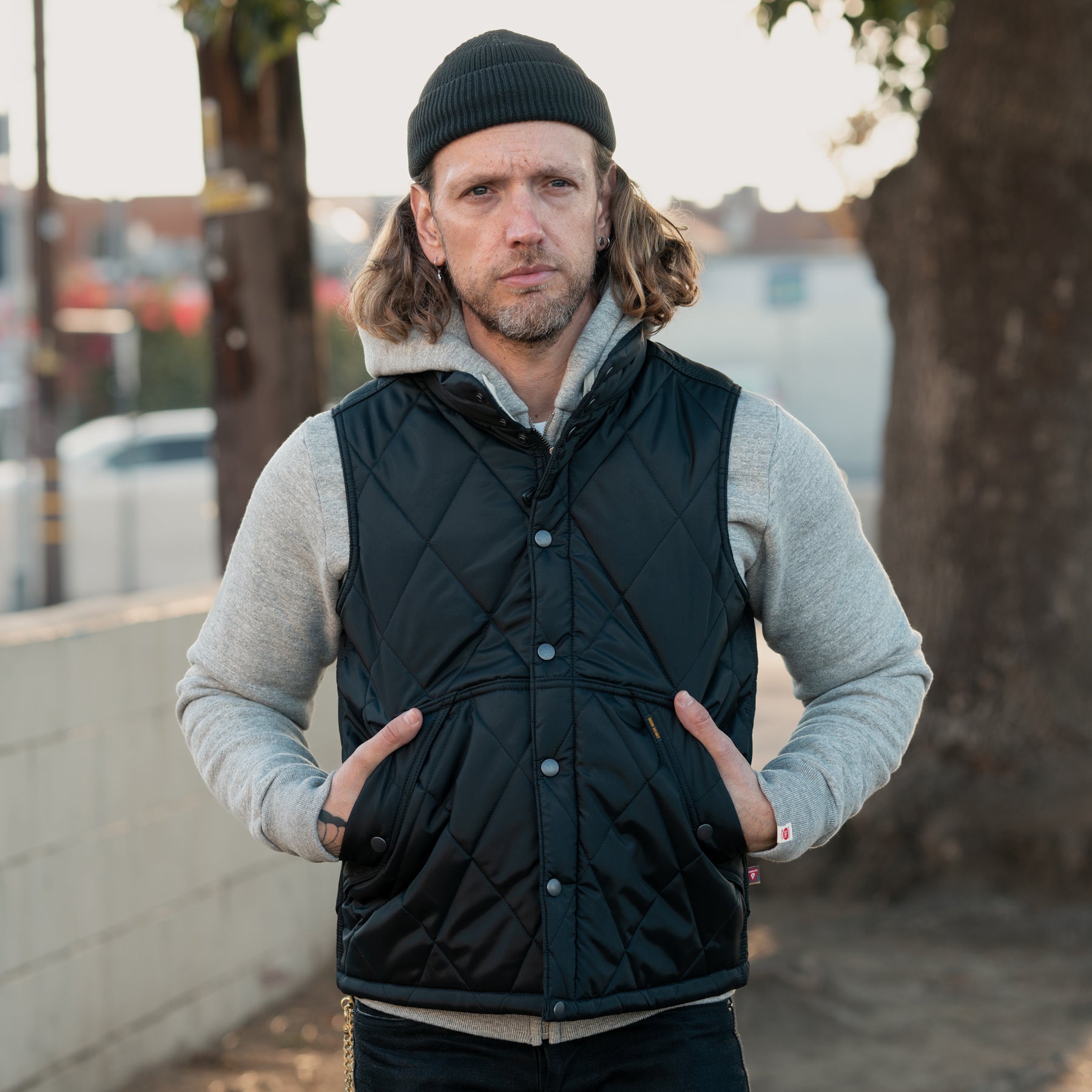 Iron Heart IHV-44-BLK Primaloft Gold Quilted Vest Black