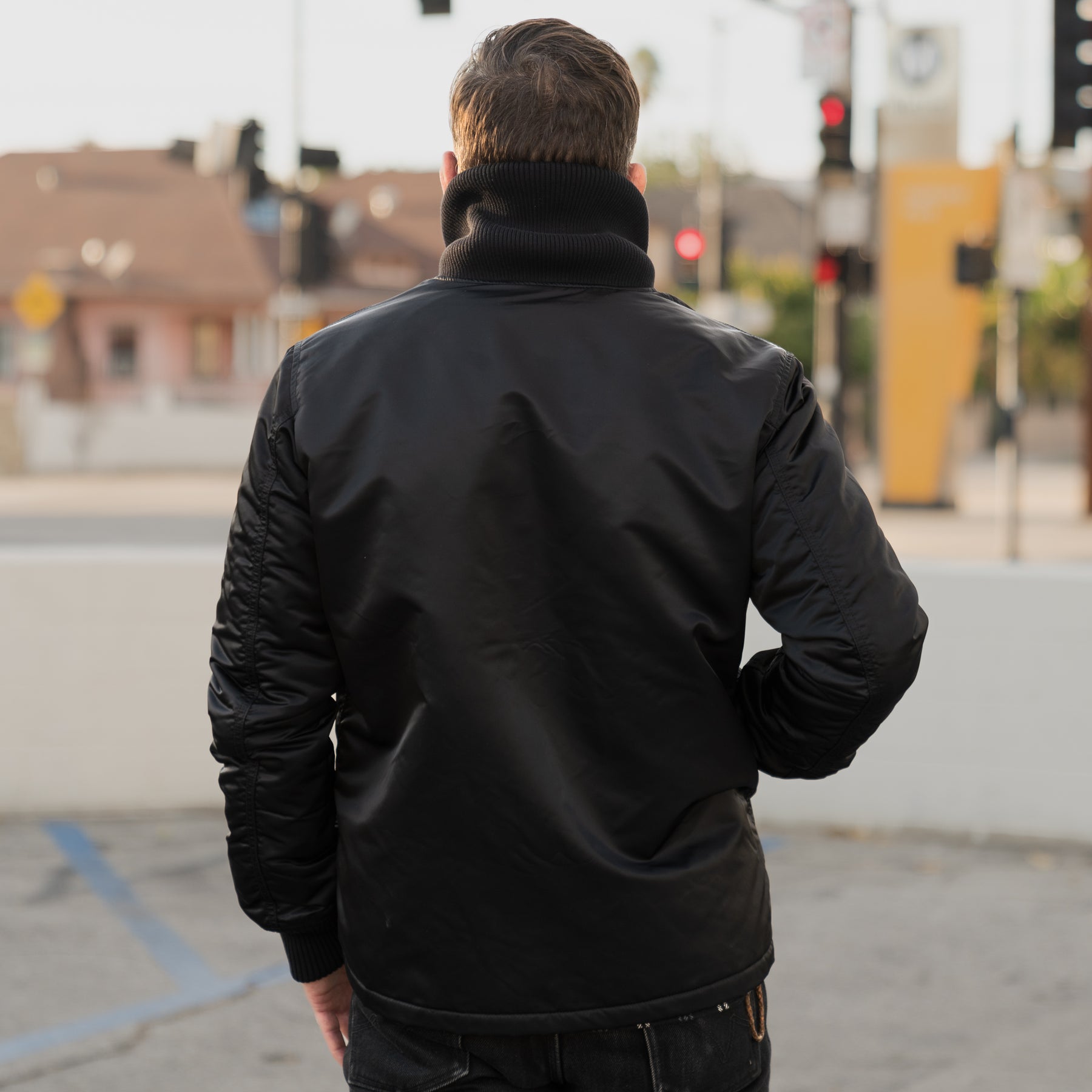 Iron Heart IHM-36-BLK Quilted Nylon Jacket Black