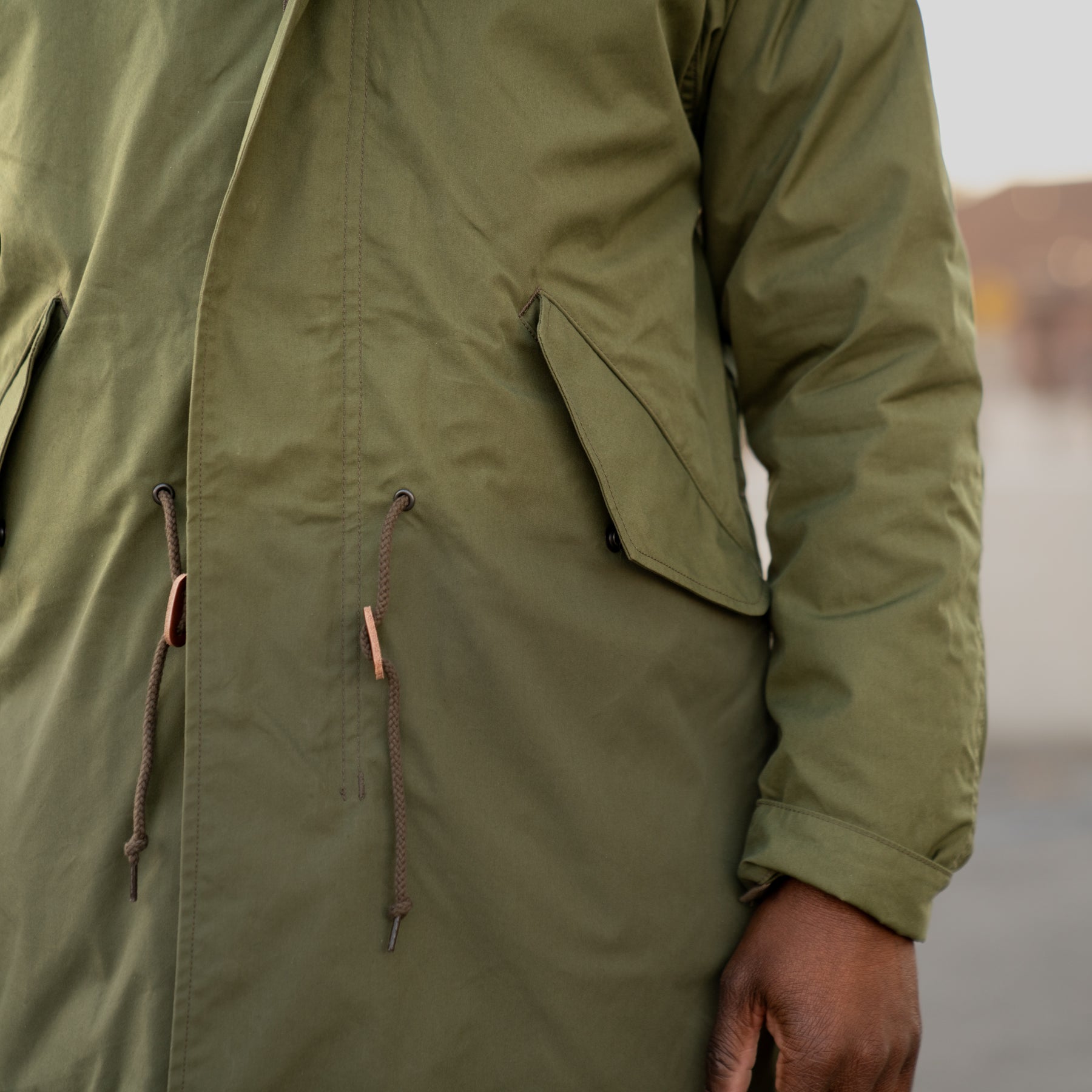 Iron Heart IHM-38-OLV 5oz Quilted Lining M-51 Type Field Coat Olive