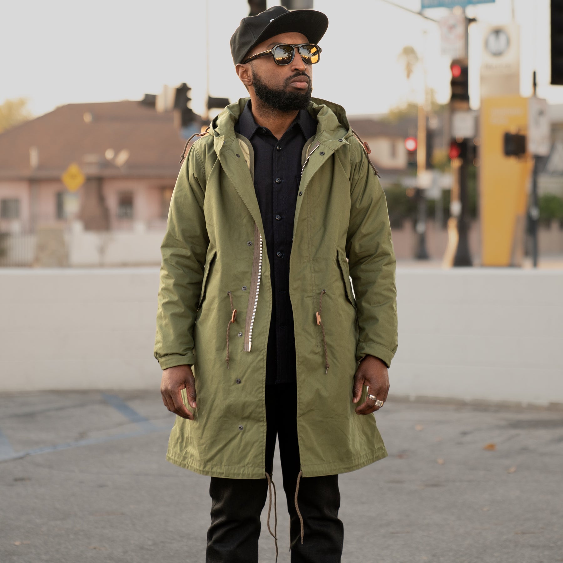 Iron Heart IHM-38-OLV 5oz Quilted Lining M-51 Type Field Coat Olive