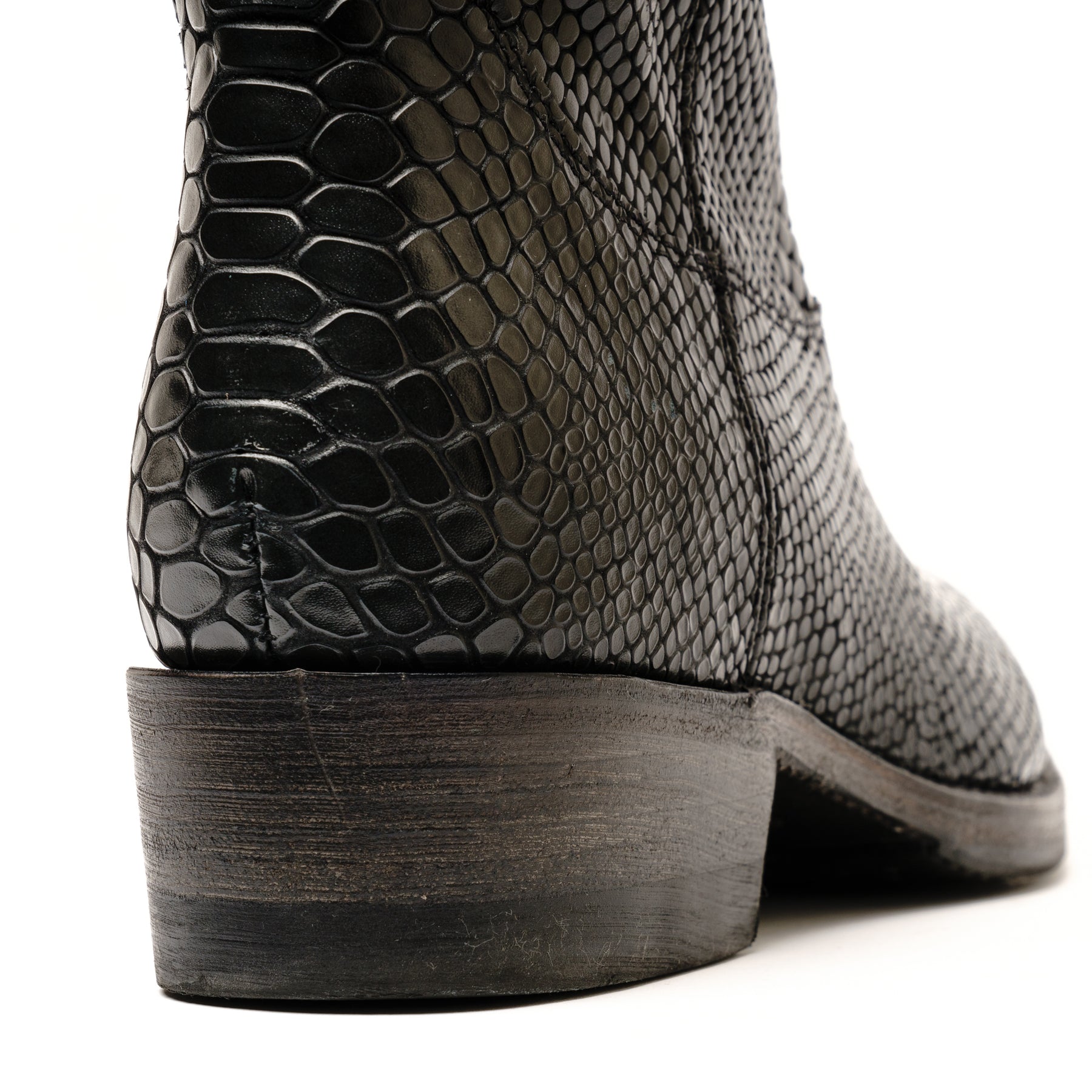 Santa Rosa Brand x Snake Oil Provisions Heartbreaker Boot Black Snake