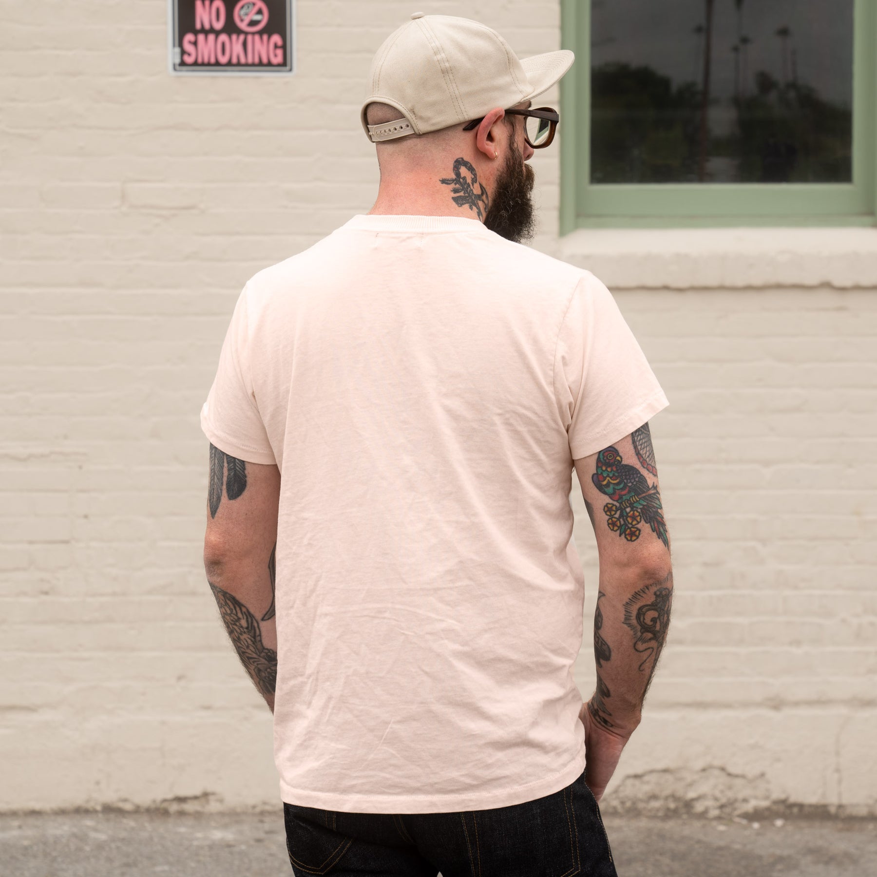 Schaeffer's Garment Hotel Ringspun Pocket Tee Pink Champagne