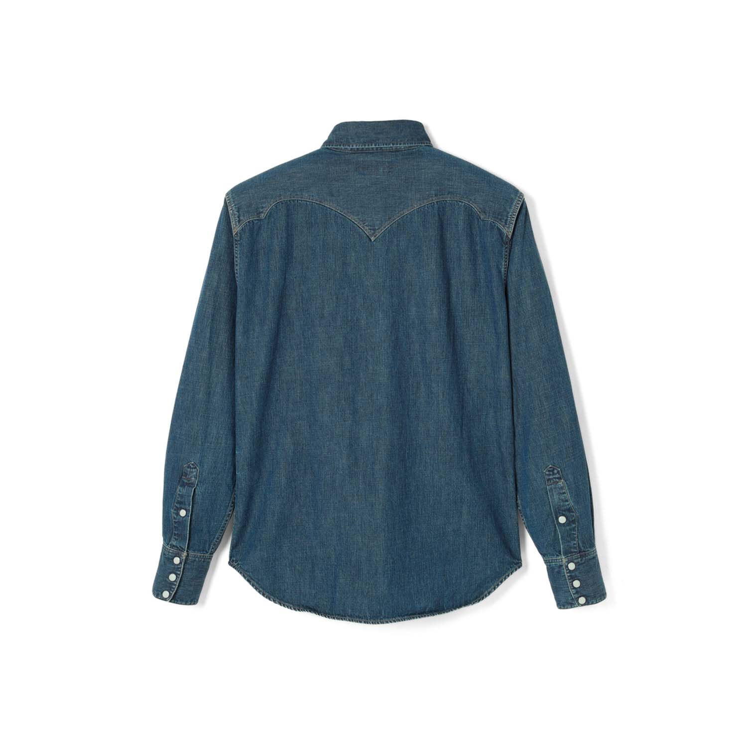 Stevenson Overall Co. Cody Western Shirt Faded Indigo