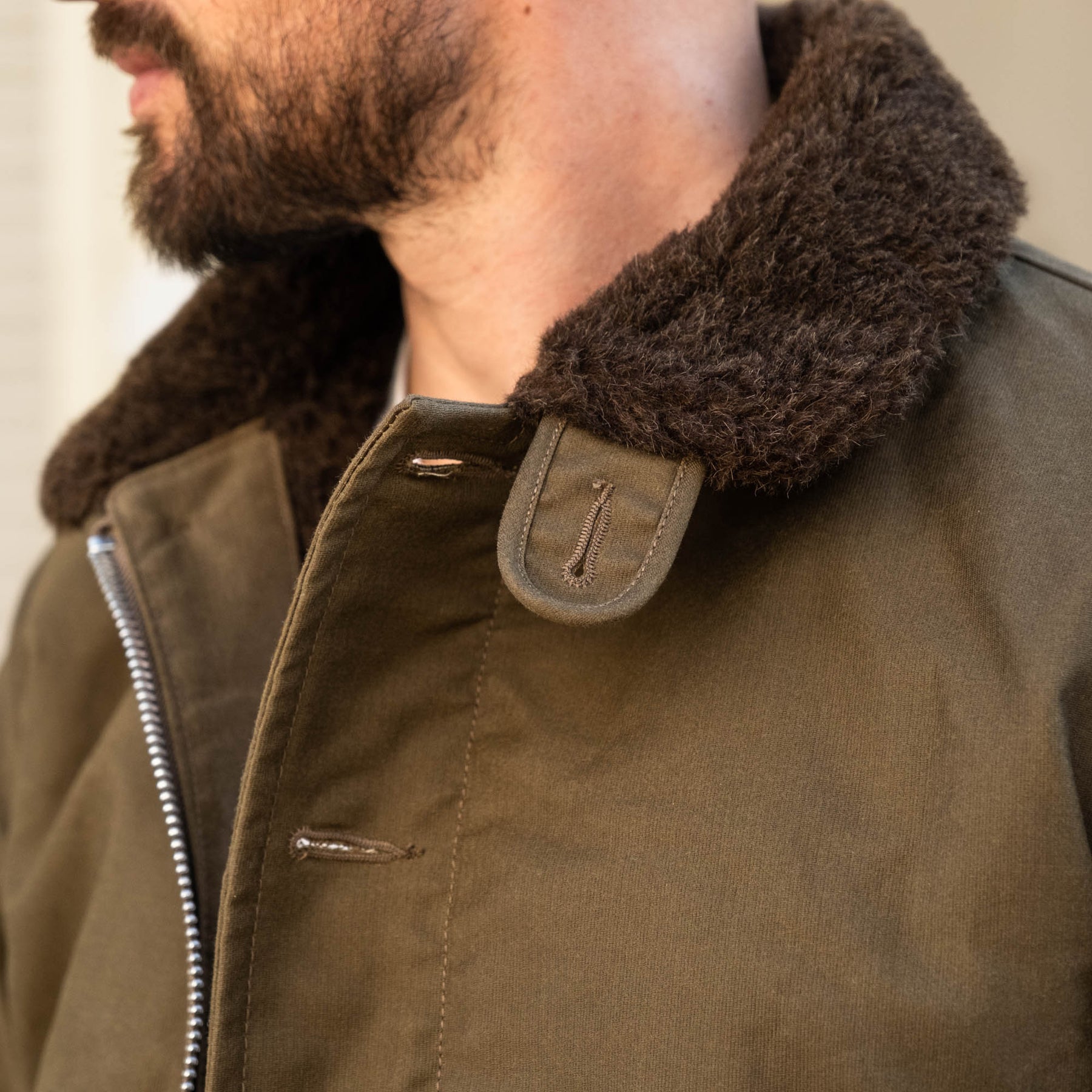 Iron Heart IHM-37-ODG Oiled Whipcord N1 Deck Jacket Olive